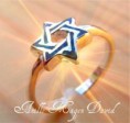 Anillo Magen David Azul. Checar Medidas