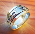 Anillo de Hombre Shema Israel que gira. Checar Medidas